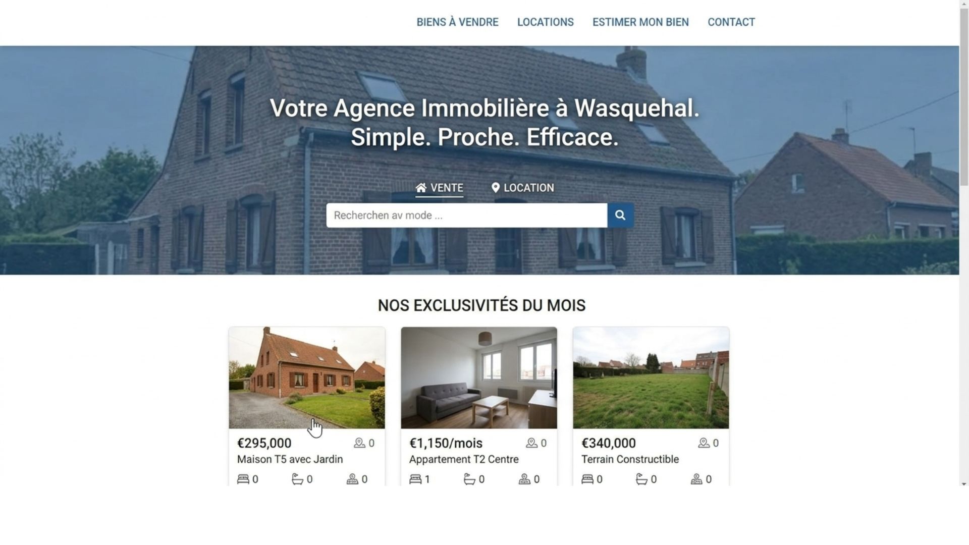 Aperçu projet AudaceWeb
